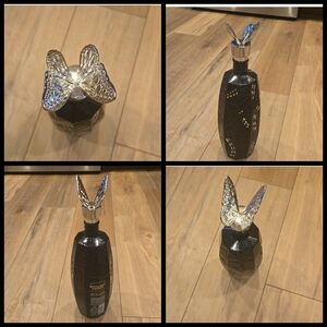 Bufferfly Tequila Cork Decorative Bottle with Silver Top Empty